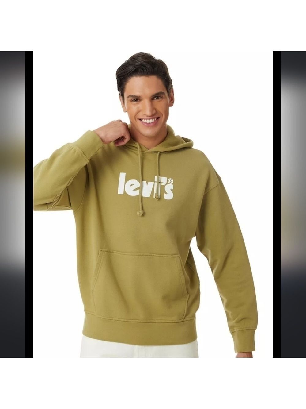 LEVI'S MEN'S RELAXED GRAPHIC HOODIE SWEATSHIRT S